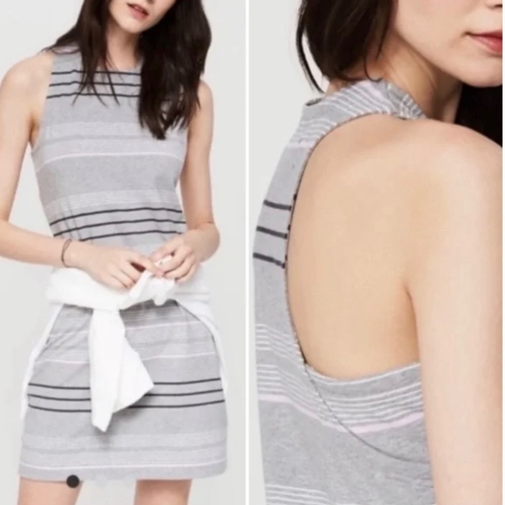 Lou & Grey Loft striped racer back dress swing